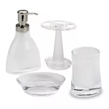 Set Baño 4 Piezas Vapor Clear Umbra