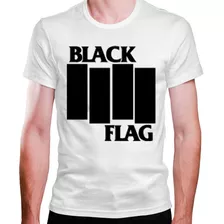 Camiseta Masculina Banda De Rock Black Flag