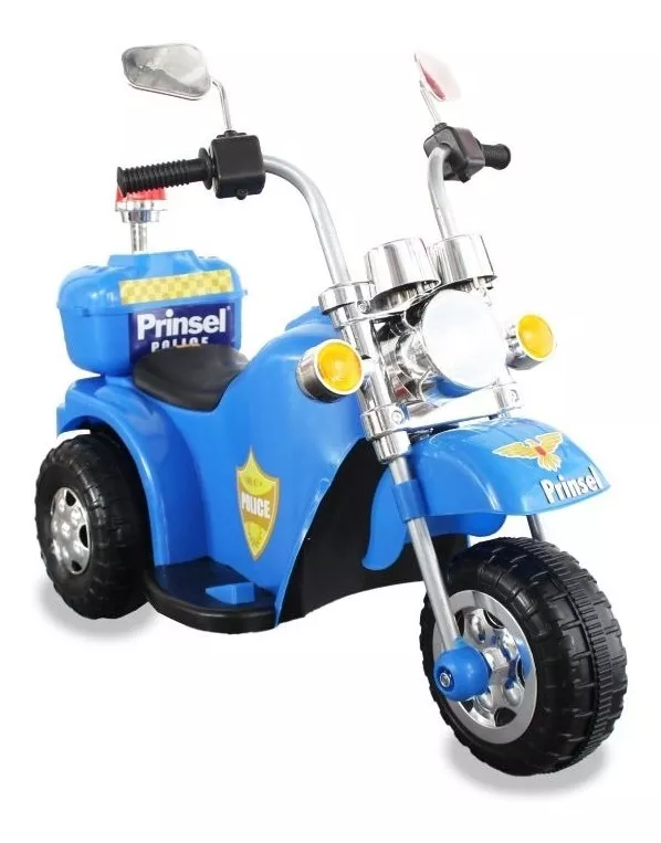  Moto Carro Eléctrica Niño Niña Recargable Montable Prinsel Color Azul