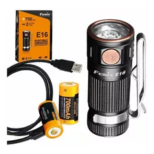 Fenix E16 Llavero Con 2 Pilas Recargables Usb Y Cable De Car