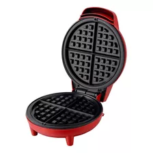 Wafflera Courant Con Superficie Antiadherente Roja