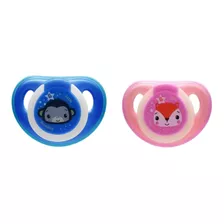 Chupeta First Moments Glow Rosa E Azul Tam. 2 Fisher Price