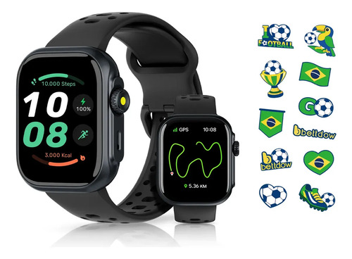 Relógio Smartwatch Bettdow FB041 GPS Alexa 5M/IP68 À Prova D'Água