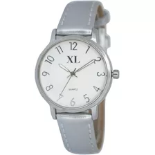 Reloj Xl Extra Large Moda Cuero Dama Xl750 Análogo