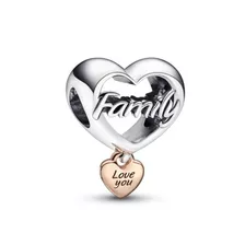 Pandora Original Charm, Amor A La Familia, Plata De Ley 