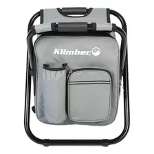 Banco/piso Cooler Pleglable Klimber Color Gris