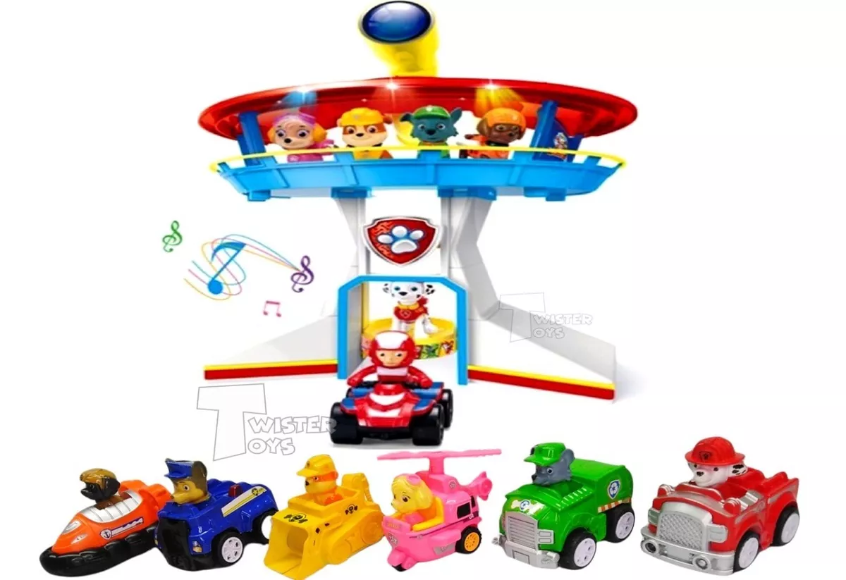 Torre Control Patrulla Canina Luces Sonido 6 Cars Paw Patrol