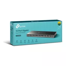 Switch Gigabit Gerenciável De 16 Portas Tp-link Tl-sg116e