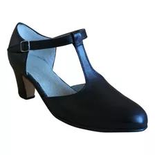 Zapatos Jazz, Salsa , Comedia Musical - Cuero Negro