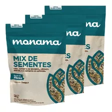 3 X Mix De Sementes 190g - Monama