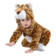 Pijama Y Disfraz Enterito Bebés Niños Animal Leopardo B1