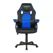 Silla De Escritorio Netmak Nm-phontum Gamer Ergonómica Negra Y Azul