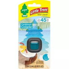 Ambientador Little Trees Vent Liquid Caribbean Colada X4 Uni