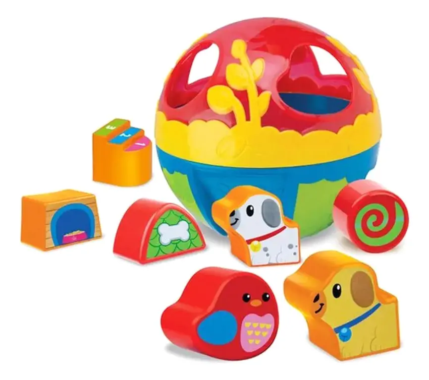 Pelota Para Armar Encastre Juego Juguete De Bebe Niño Nuevo