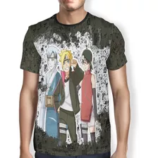 Camiseta Boruto Team 7 Naruto Cosplay Geek Full