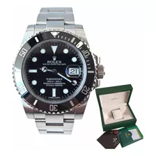 Relógio De Luxo Submariner Automático Base Eta Completo