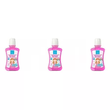 Kit C/03 Boni Kids Princesas Antisséptico Bucal 250ml