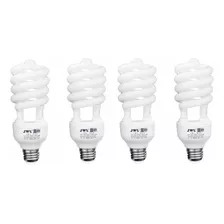 Foco Ahorrador De 25w Con Luz Blanca. 4 Pz