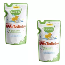 Kit 2 Sabonete Líquido Infantil Lava Tudinho Refil Bioclub