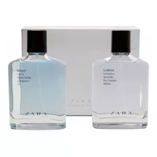 Zara Seoul + Lisboa 100ml Pack De Perfumes Edt Para Hombre