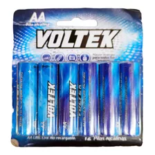 Kit 12 Pilas Aa Alcalina Voltek 1.5v Blister