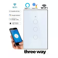 Interruptor Wifi 3 Tcl Sem Fio Neutro Touch Alexa ( Sonoff)