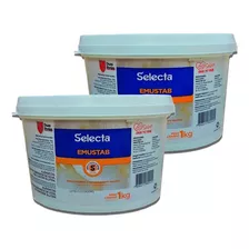 Kit 2 Emulsificante Selecta Sorvetes Bolos Emustab 1kg Cada