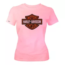 Camiseta Harley Davidson Logo Motos Dama Mujer Ikrd