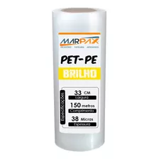 Bobina Pet-pe Brilho 38 Micras Para Laminação 33x150m Marpax