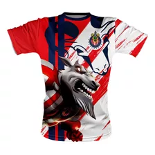 Playera,chivas Para Aficionados, Caballero Y Niño,