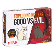 Exploding Kittens Good Vs Evil Juego Mesa Cartas Netflix