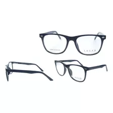 Lentes Monturas Tr90 Negro Brillante Grandes