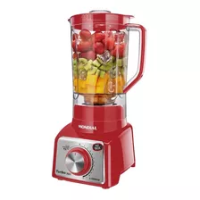 Liquidificador Turbo Inox Vermelho Mondial L-1000-ri 220v