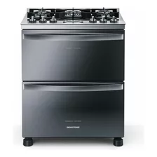 Fogão De Chão Brastemp Bfd5vcr A Gás/elétrico 5 Queimadores Inox 220v Porta Cega 135l