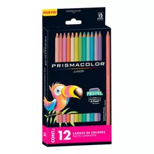 12 Lápices De Colores Pastel Profesional Prismacolor Junior