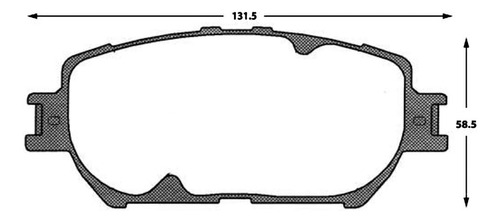 Pastilla De Freno Delantera Toyota Crown Majesta  4.3 2008 Foto 2