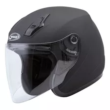 Gmax Of-17 - Casco Abierto De Calle (negro Mate, L)