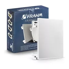 Arandela Quadrada Frahm 6'' 70w Borderless Caixa Embutir Cor Branco