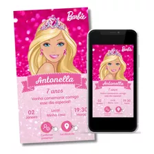 Convite Digital Interativo Barbie