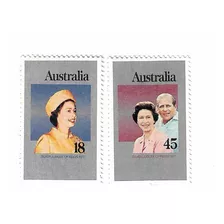 Australia 1975 Aniversario Elizabeth I I Serie Mint 612/13