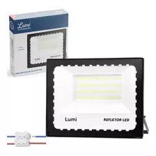 Refletor Led 200w Holofote Smd Bivolt Prova Dágua Ip67 Cor Da Carcaça Preto Cor Da Luz Branco-frio 110v/220v Lumi