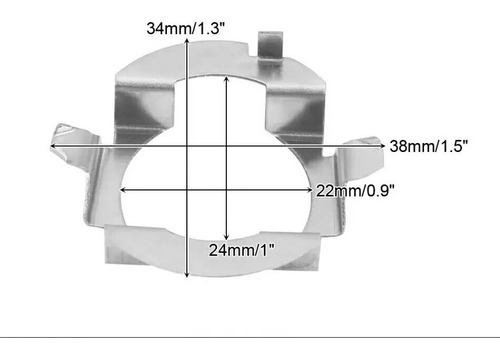 Adaptador Led H7 - Nissan Qashqai - Baic - Volvo - Jac  Foto 2