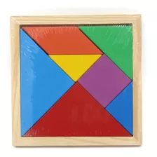 Tangram Mediano Juguete Madera Didactico Montessori