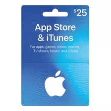 Tarjeta Itunes Apps Store 25 Usd Entrega Inmediata
