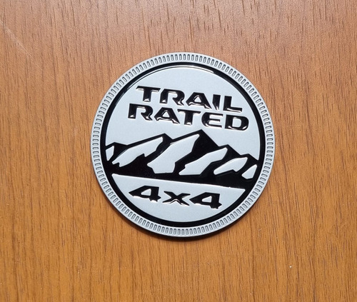 Emblema Trail Rated 4x4 Cromo Para Jeep Wrangler Tj Yj Jk Foto 5
