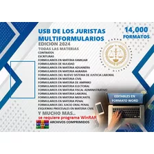 Usb Juristas Multiformularios 2024 Todas Las Materias 