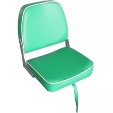 Banco Cadeira Poltrona Para Barco / Pesca - Verde / Branco