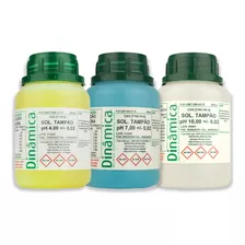 Kit Soluções Phmetro Ph 4, 7 E 10 - Cada Frasco Com 250 Ml