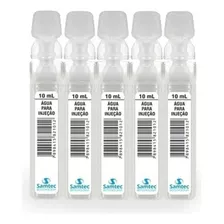 Água Para Injeção Estéril Ampola Flaconete 10 Ml - Kit C/5