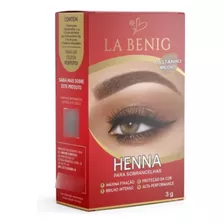 Henna Profissional La Benig 3g - Imediato Cor Castanho Médio 3g
